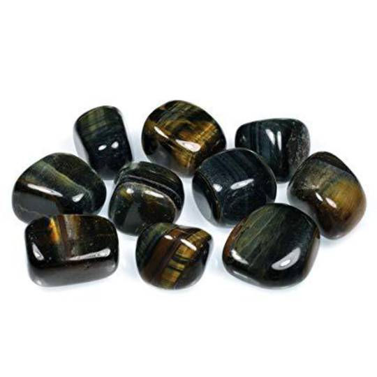 Small Blue Tigers Eye Tumbled Piece image 0